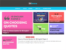 Tablet Screenshot of litlearn.com
